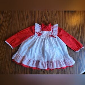 Adorable Vintage Christmas Dress - 4 T - Bellismo - Made in USA